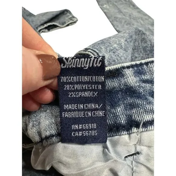 Phat Farm Men’s Acid Wash Jeans skinny fit 34x32 Hip hop Retro 90’s - Picture 7 of 12